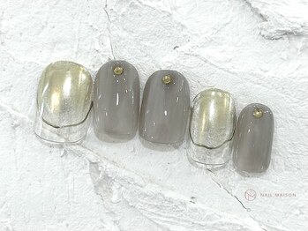 ネイルメゾン 池袋店(NAIL MAISON)/ゴールドミラー¥8050
