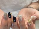 ネイビー　りぼん　リボン