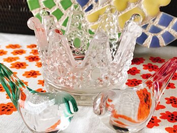 ハミングバード/ガラスの小物達