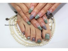 ネイルサロンスクール ビュートバタフライ 町田店(BEAUT BUTTERFLY)/大人のお呼ばれネイル