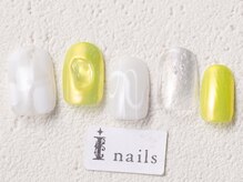 アイネイルズ 渋谷店(I nails)/パキッとクリアニュアンス