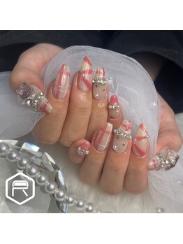 レディスペネイル ノウラ 名駅店(Redispe nail NouRa)/チェックネイル