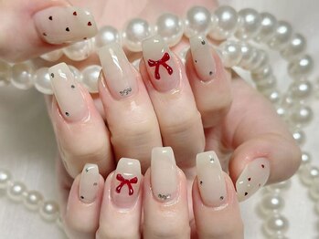 冬ネイル、持ち込みデザイン