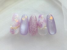 ネイルサロン ヴィクシア(Nail Salon VIXIA)/期間限定】紫陽花ネイル