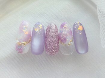 ネイルサロン ヴィクシア(Nail Salon VIXIA)/期間限定】紫陽花ネイル