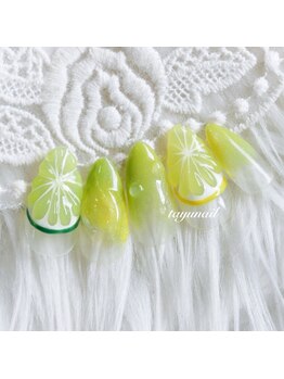 たゆ ネイル(たゆnail)/パラジェルぷっくり果物ネイル