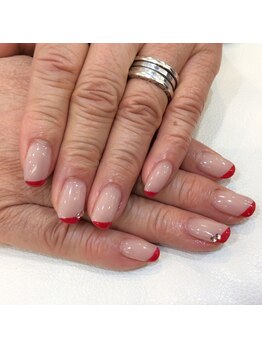 シャンネイルケアサロン(Shan Nail caresalon)/赤フレンチ