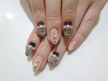 ネイル リッチ(Nail Rich)/ツイード×パール