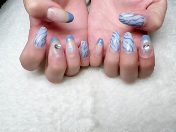 ネイルアンドアイラッシュサロン エスポアール(nail&eyelash salon espoir)/ゼブラネイル 90分コース