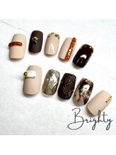 プライベートブライティ(Brighty)/大人valentine chocolate nail