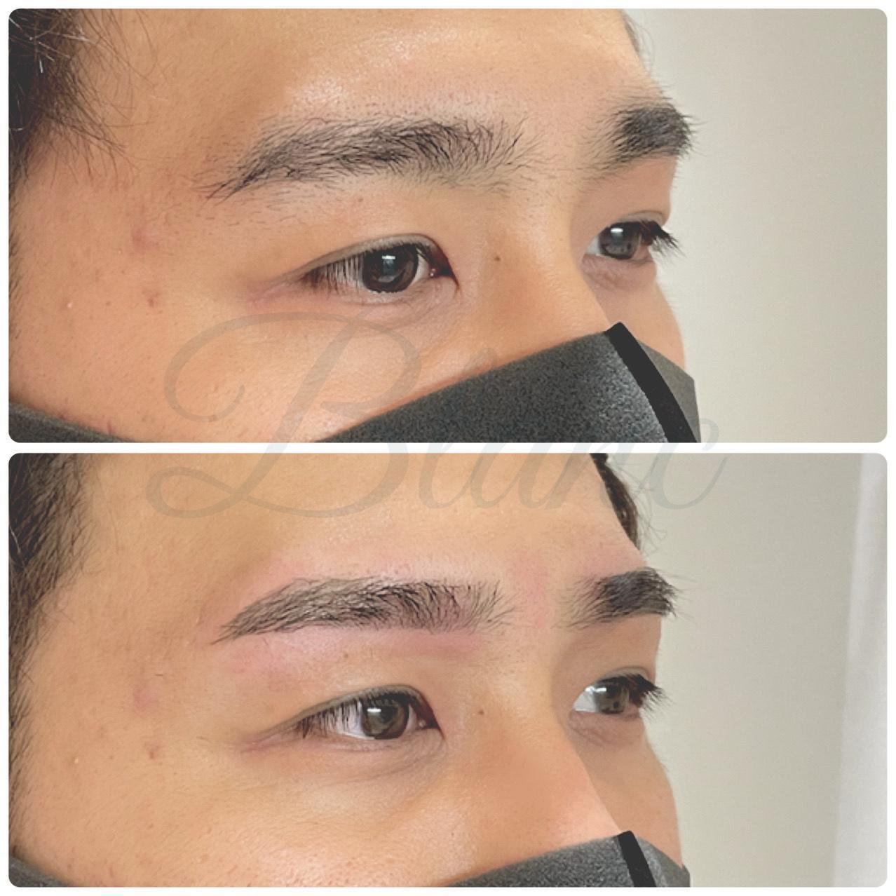 【顧客様】★メンズ眉毛WAXメンテ＆眉毛メイク　\4950
