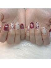 リッシュ ドゥ(RICHE deux)/ハートホロのバレンタインネイル