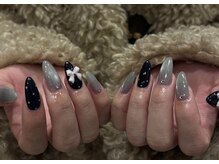 ヴィーナスネイル(Venus Nail)の雰囲気（自爪４本シンプル持ち込みデザイン6990/長持ち重視）
