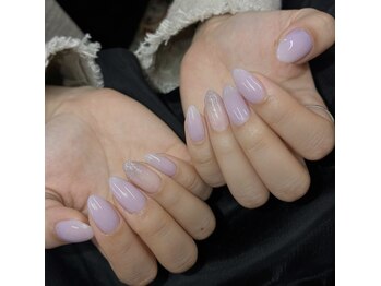 デュリブリンクネイル 高田馬場(Duli blink nails)/ちゅるんラベンダーネイル