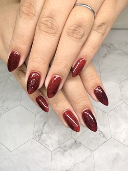 タムタムネイル 本厚木(Tam Tam Nail)/ラメワンカラー