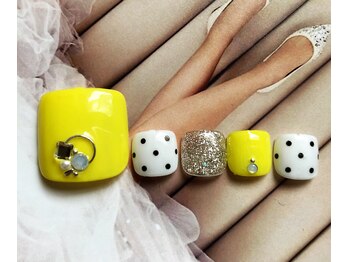 エンジェルビューティーネイルアンドアイラッシュ(Angel Beauty nail&eyelash)/人気のおしゃれ定額フットネイル