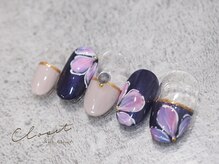 ネイルクローゼット(Nail Closet)/1月 Design　ネイビーネイル