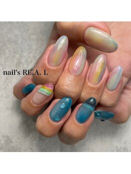 ネイルズリアル 倉敷(nail's RE.A.L)/アシメネイル