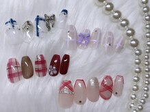 ネイル ボンボニエール 京阪シティモール天満橋店(Nail bonbonniere)/大人気!チェックネイル
