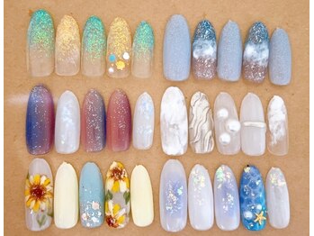 ネイルサロンアンドジュエリー アリュール(ALLURE)/８月定額デザイン☆彡