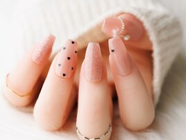 バレンタインネイル