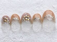 ネイルビート(NAIL BEAT)/タイダイ メタリック フレンチ