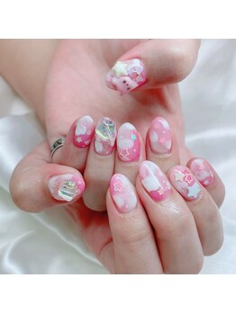 シェリーネイル(cherie nail)/ゆるふわ雲ネイル120分やり放題