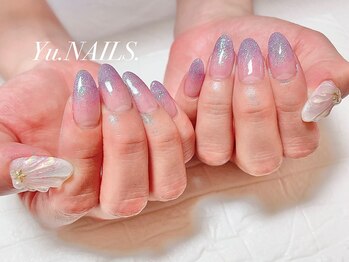 ユーネイルズ 恵比寿(Yu.NAILS.)/オーロラ◎人魚の鱗◎マーメイド