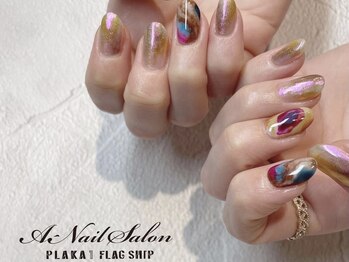 エーネイルサロン プラーカ本店(A-Nail Salon)/　秋色個性派ニュアンス
