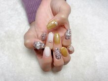 ネイルアンドアイラッシュサロン エスポアール(nail&eyelash salon espoir)/ツイードネイル　90分コース