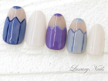 ラグジュアリーネイルズ アカバネ(Luxury Nails Akabane)/ガーリー*エンピツNail