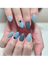 ネイルアンドまつげエクステ専門サロン スリー(THREE)/スモーキーネイル