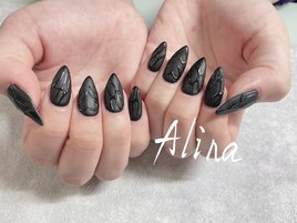 黒ネイル