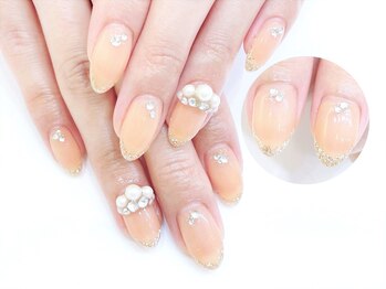 ネイルコレクション ベビーピンク(Baby Pink)/ジェル★フリーアート：フレンチ