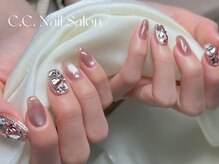 シーシーネイルサロン 池袋(C.C.Nail salon)/マグネット埋め尽くしアート