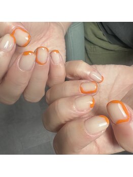 ミディアム/ニュアンス/秋ネイル