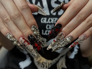 ネイルスタジオイー(nailstudio E)/【Yuuna】ゴテゴテ*.+