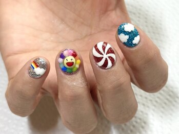 ボーホーネイルズコレクション(BOHO NAILS COLLECTION)/太陽と空