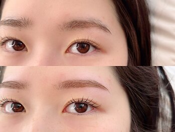 ソワン 香椎店の写真/「描く」より「整える」で美しく。骨格に沿った緻密な毛流れ設計で、自眉を活かした理想の垢抜け顔へ。