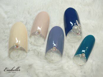 アンベリール 横浜店(Embellir)/(425)5色逆フレンチネイル