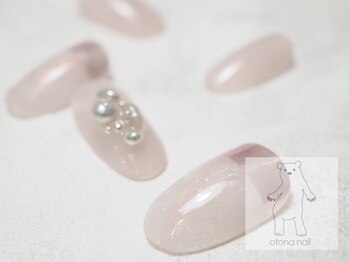 オトナネイル(otona nail)/ニュアンスミラーフレンチ