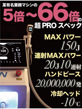 サロンエピ(Salon Epi)/痛みの少ない脱毛機を使用