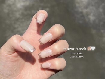 ケリーネイル(kelly nail.)/ミラーフレンチネイル