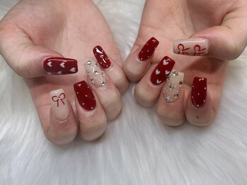 リベラ 名駅店(LIBERA)/ハート&リボンネイル