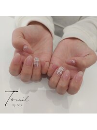 チェックネイル