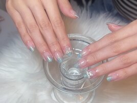 ラメグラ×リボン