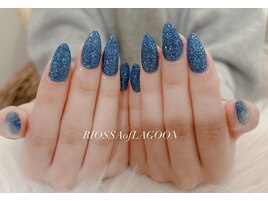 ガラス×ラメ
