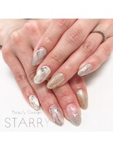 スターリー(STARRY)/大理石ネイル