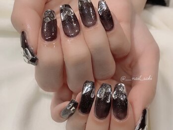 モカ 心斎橋(moca by Lee)/【Saki】ブラックネイル