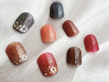 イズミネイル(izumi.nail)/秋色☆フットネイル